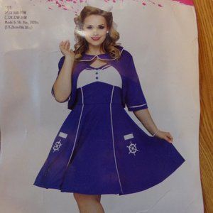 SAILOR SWEETIE COSTUME PLUS SIZE 16-18 LIKE NEW